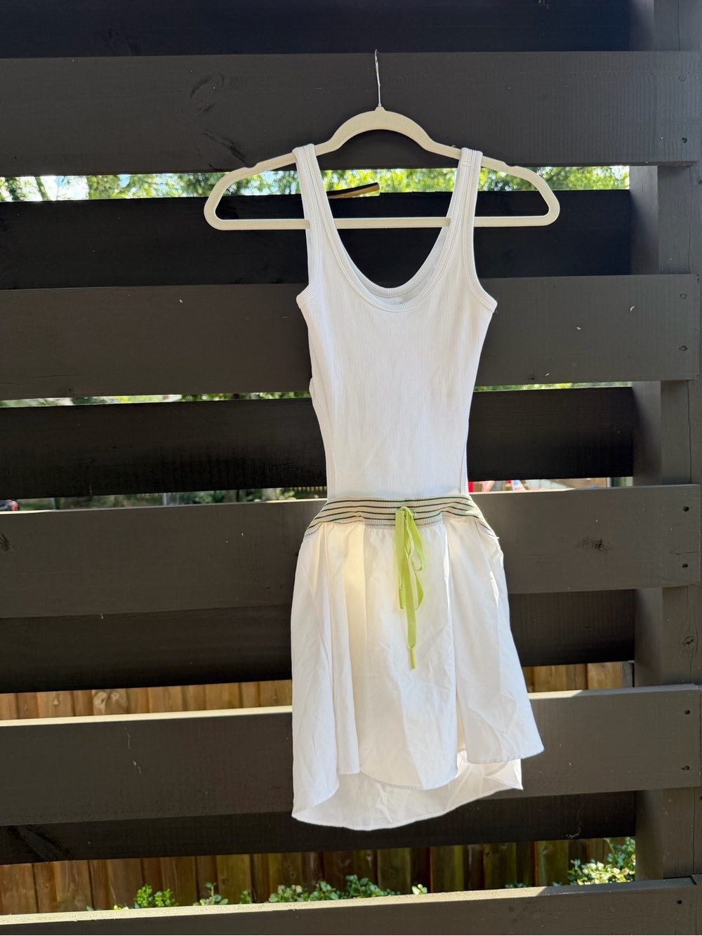 White Sleeveless Tennis Dress